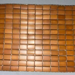 Bamboo tiled Placemats brown set of 5 MCM, FABULOUS